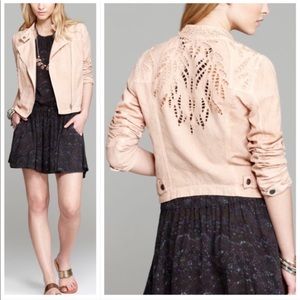 Free People Light Pink Lightweight Jacket